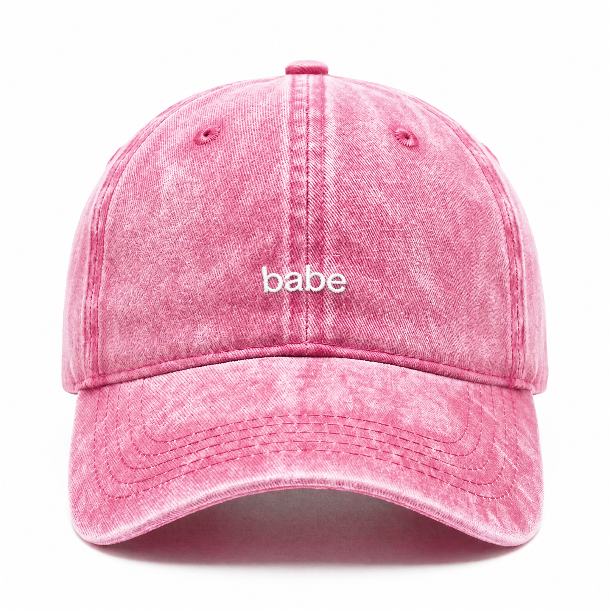 Washed Babes Cap — Pink Front